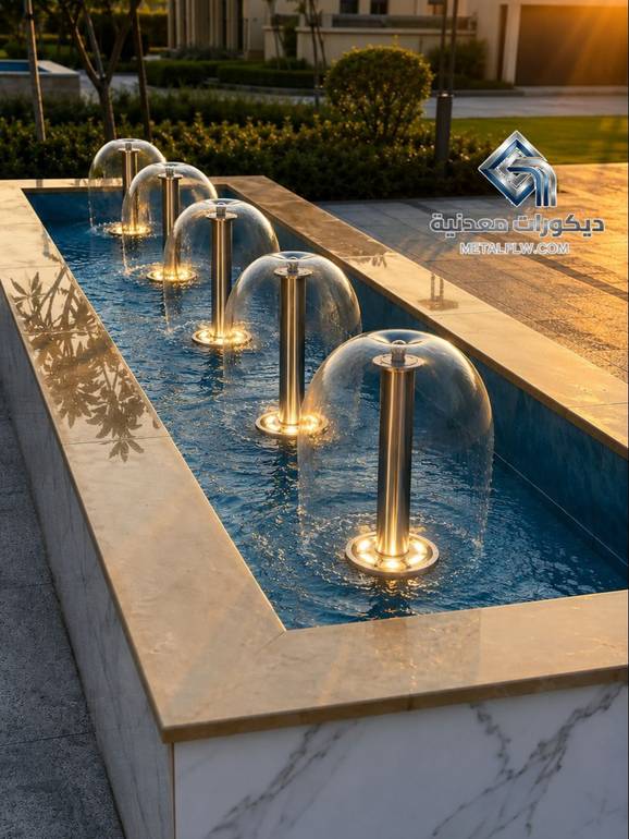 تصميم نافورة لينير غلو المظلية للممرات والحدائق المودرن