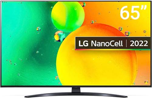 LG تلفزيون نانو سيل 65 بوصة سلسلة نانو 79، تصميم شاشة سينما 4K اكتيف HDR ويب OS22 مع تقنية الذكاء الاصطناعي ثينك كيو - ضمان لمدة عام، اسود، 65NANO796QA-AMAE، تلفزيون ذكي
