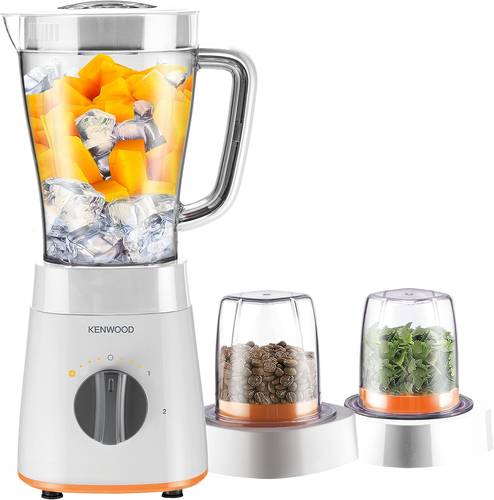 كينوود خلاط، 500 واط، 2 لتر، مطحنة متعددة الأستخدام، مفرمة، سرعتان، BLP15.360WH، أبيض