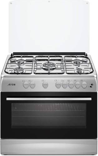 بوتجاز غاز 5 شعلات غاز 90 × 60 سم بنظام أمان كامل من ارو (RO-9060GSKS)