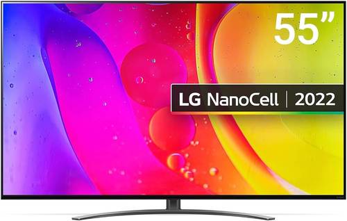 LG تلفزيون 55 بوصة نانو سيل نانو كولور A5 الجيل 5 معالج 4K تعتيم موضعي HDR10 برو HGiG - 55NANO846QA-AMAG (موديل 2022)
