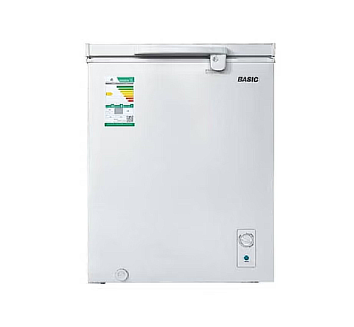 بيسك فريزر افقي، مقاس 3.4 قدم، 95 لتر، ابيض - BCF-H100LDW