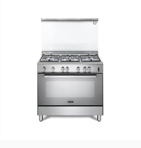 Elba Gas Cooker 60x90 5 Burners Steel