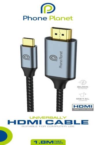 وصلة hdmi الى تايب سي ( ايفون ١٥ ) أندرويد لابتوب ايبادات 