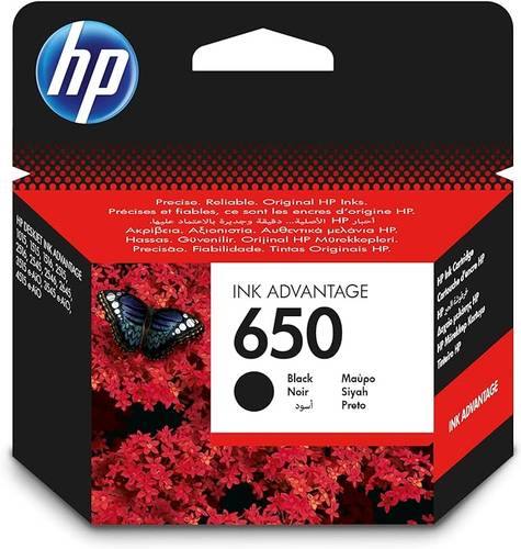 HP 650 Black Original Ink Advantage Cartridge