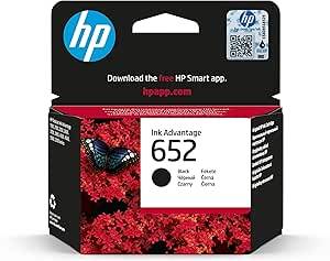 HP 652 Ink Advantage Cartridge, Black