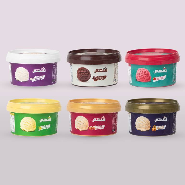 بكج ايس كريم التوصيل الى (القصيم - الرياض) فقط