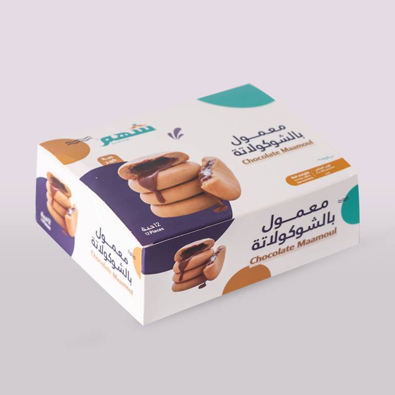 معمول شكولاتة كرتون صغير