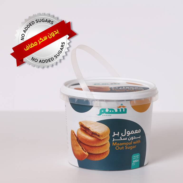 معمول بر (بدون سكر مضاف) عبوة دائرية