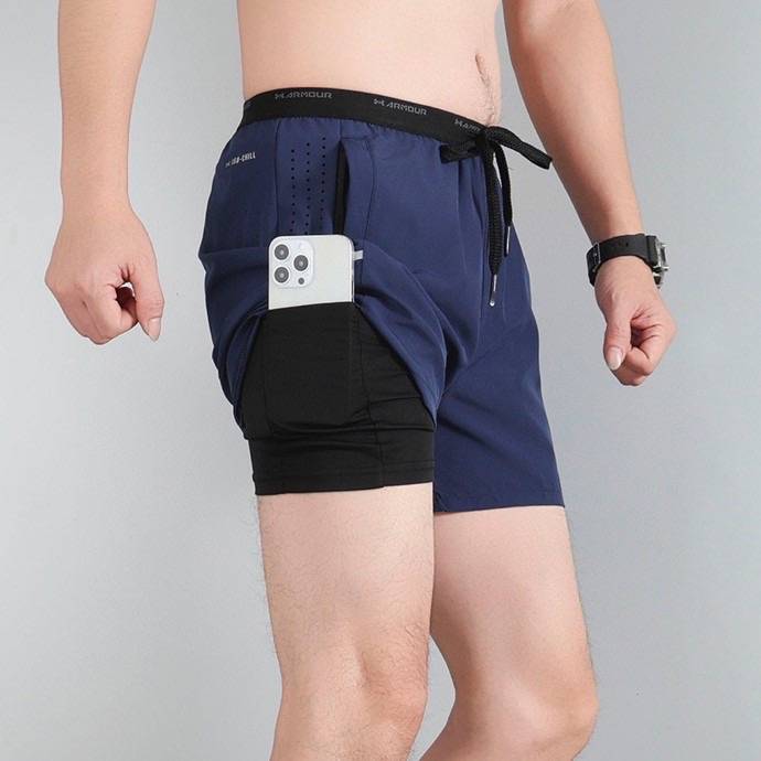 Un waterproof 2x1 shorts with leggings