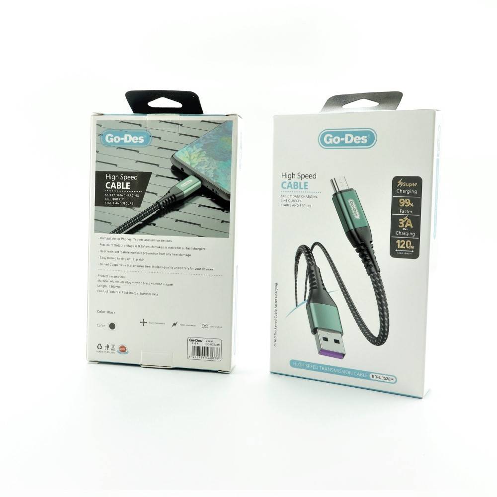 كابل GO-DES ( 1M )                USB-MICRO