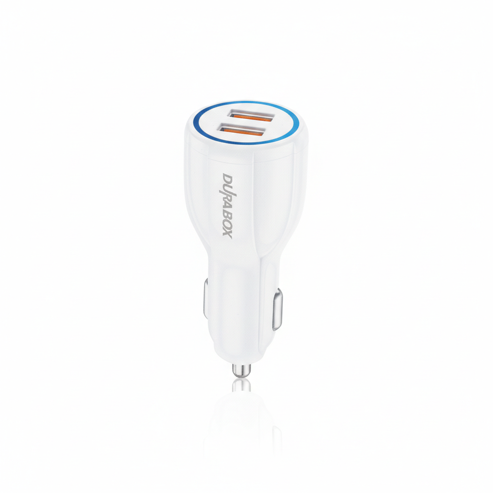 شاحن السيارة DURA BOX USB+USB