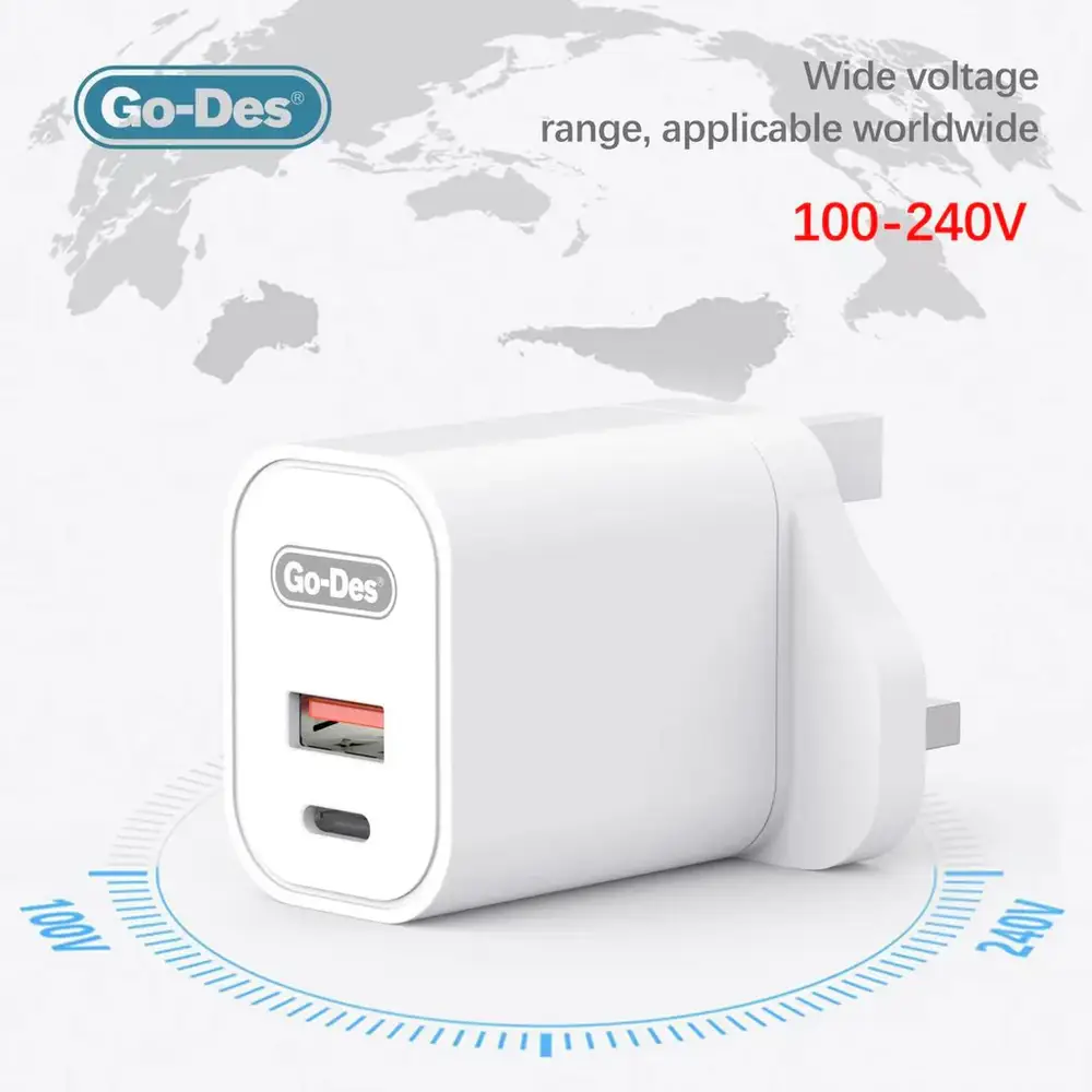 شاحن جداري GO-DES   USB+PD