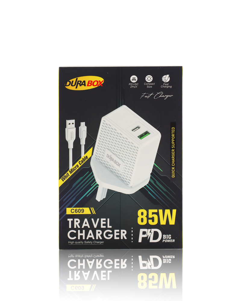 شاحن جداري مع الكابل من نوع (MICRO)     DURABOX USB+PD