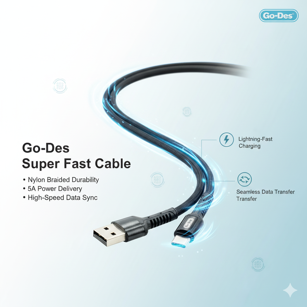كابل GO_DES ( 1M )    USB-TC 