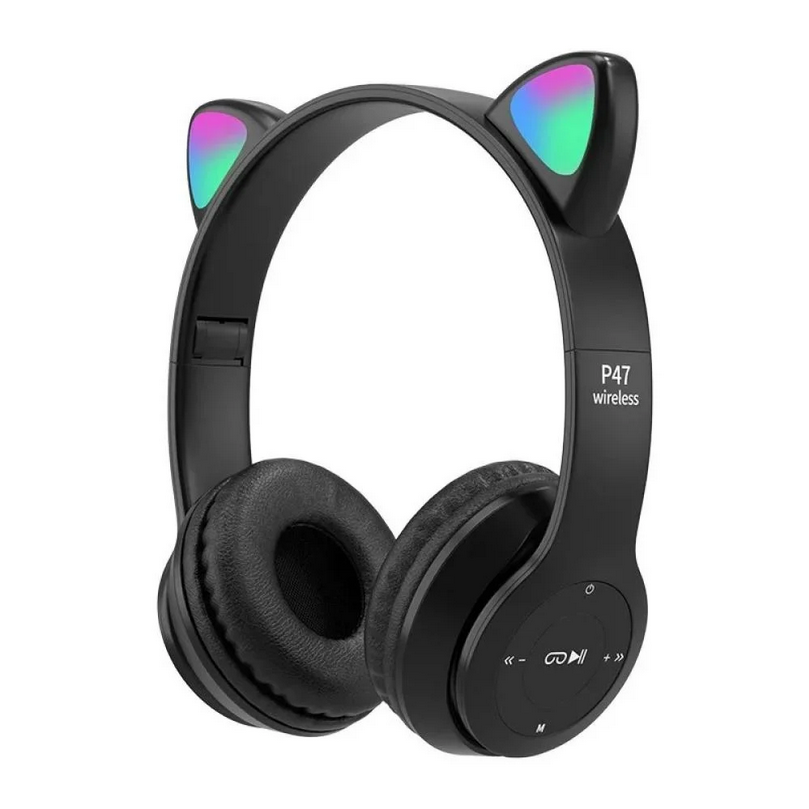🎧 سماعات P47 اللاسلكية بتصميم وإضاءة LED RGB