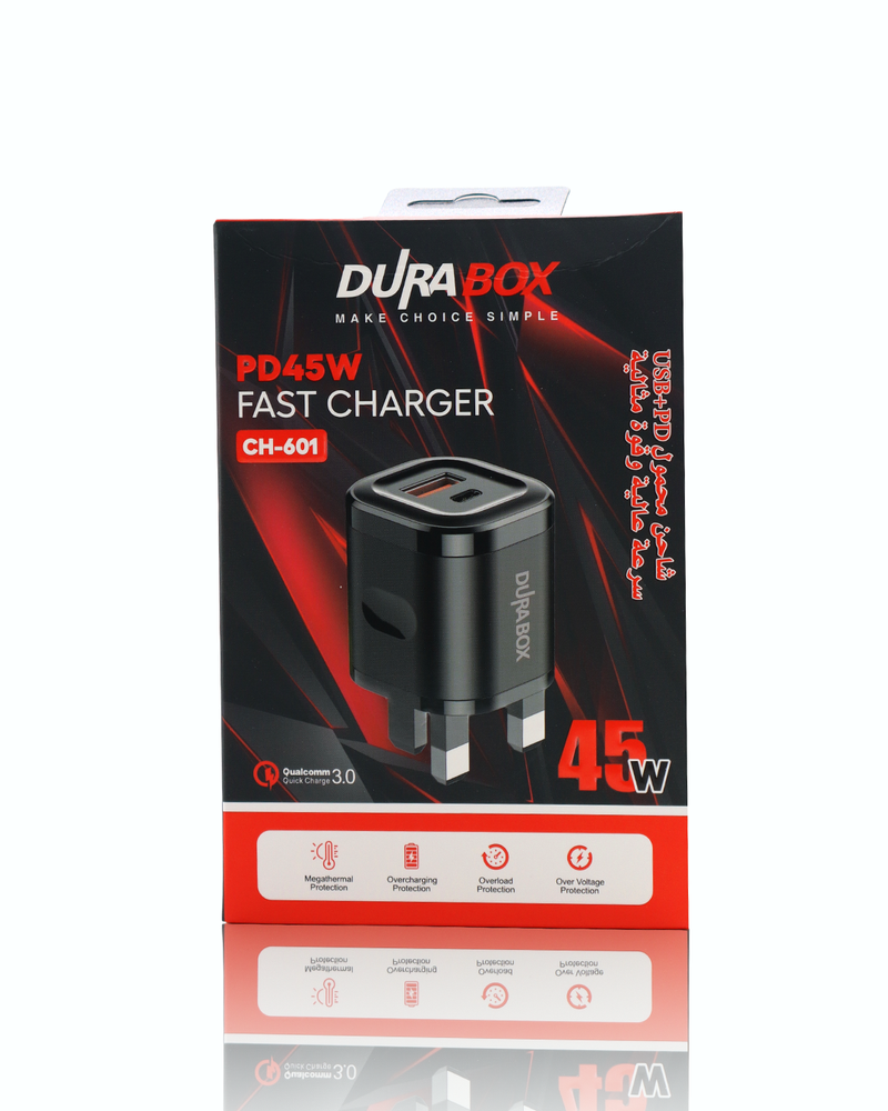  شاحن جداري            DURABOX USB+PD