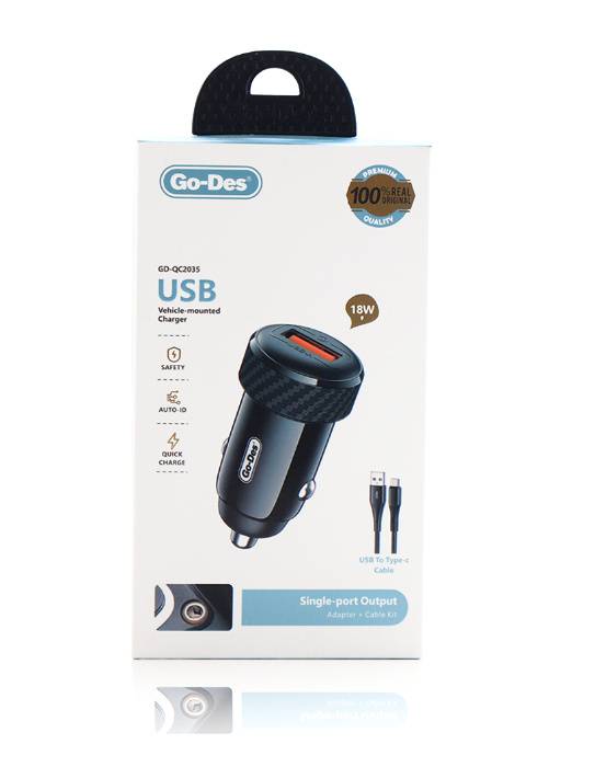 شاحن السيارة      GO-DES-QC2035