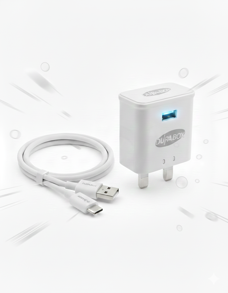شاحن منزلي مع كابل من نوع DURABOX –TYPC