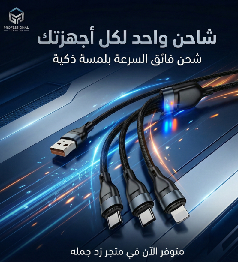 كابل  GO-DES  ( 3IN1 ) 