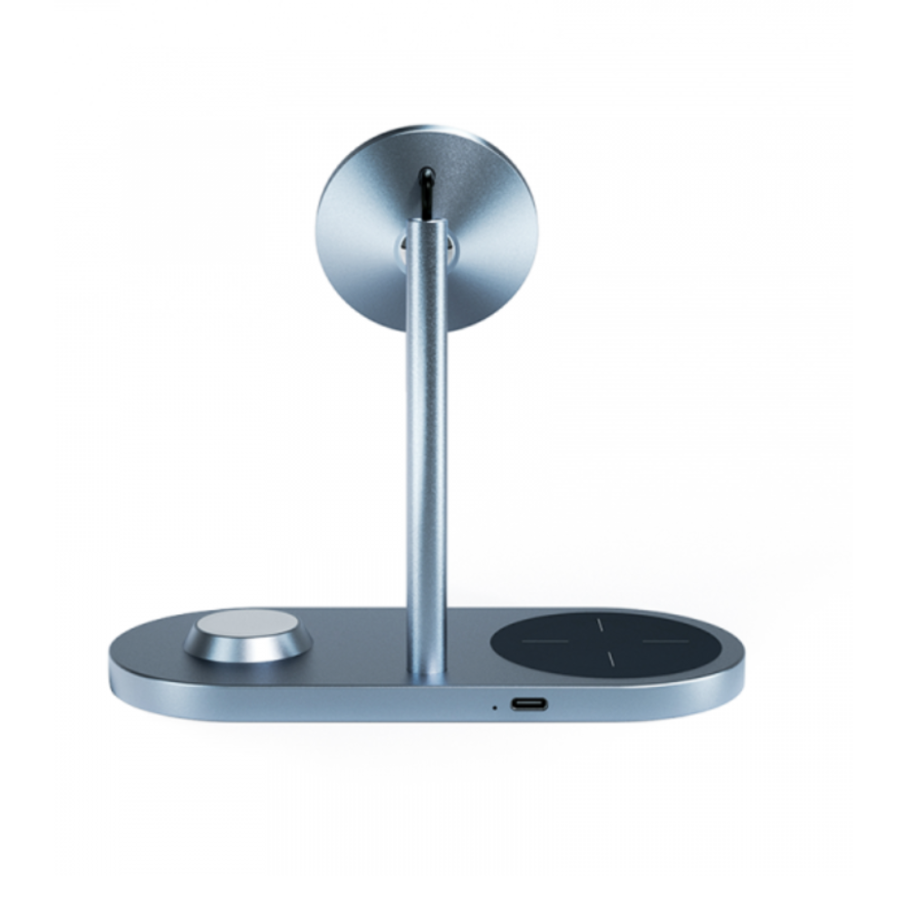 شاحن هاتف و سماعات AirPods و سماعات آبل 3 في 1 لاسلكي رمادي WIWU - X23 POWER AIR 15W 3 IN 1 WIRELESS CHARGER - GRAY