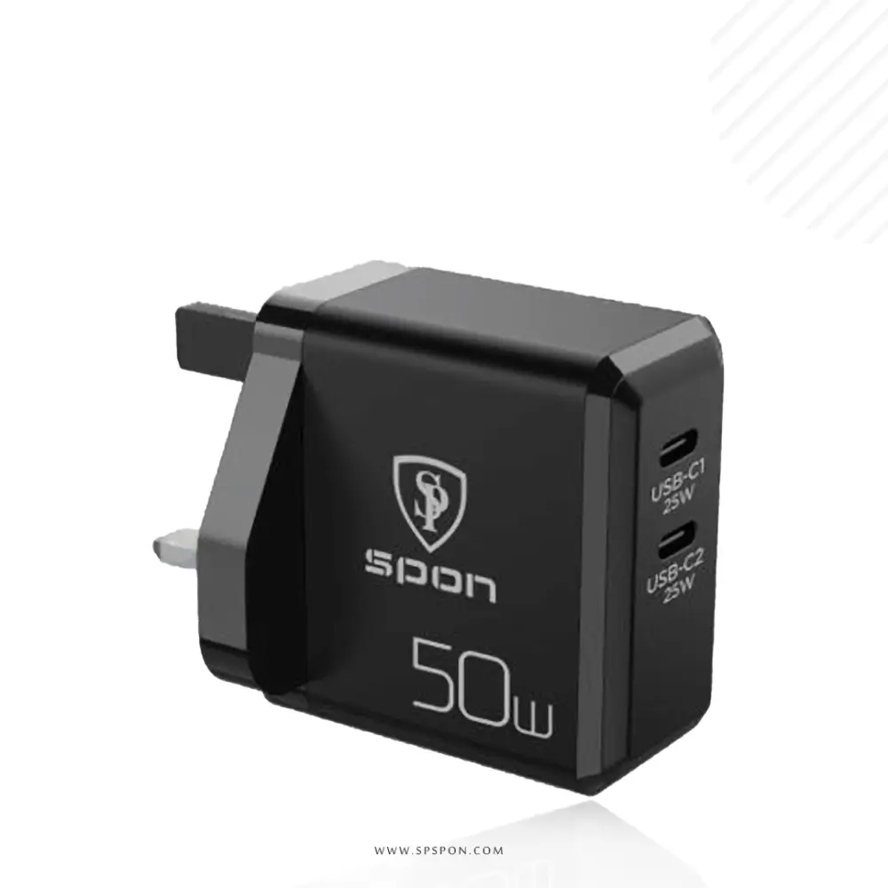 راس شاحن جداري USB-C قوة 50وات