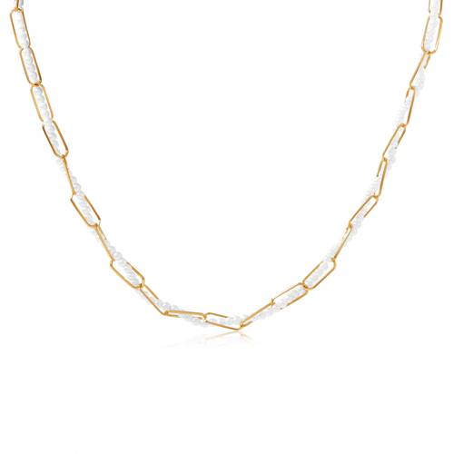 Twisted pearls chain