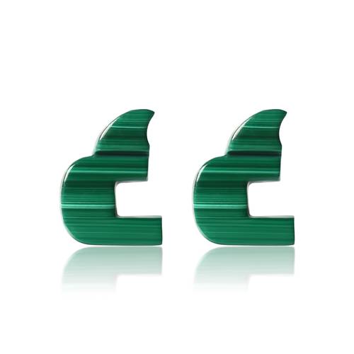 Earrings letter ع