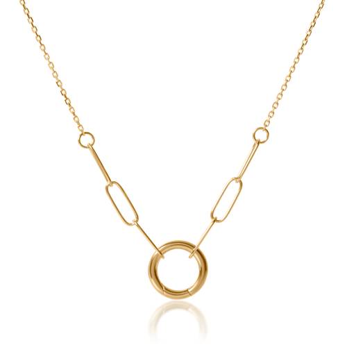 Half paperclip chain