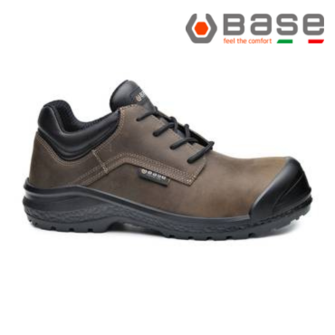 حذاء سلامة Base BE-BROWNY S3 - جلد مقاوم للماء بتقنية AirTech