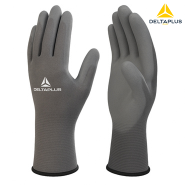 DELTA PLUS GREY PES/PU PALM KNIT GLOVE – (Grey)