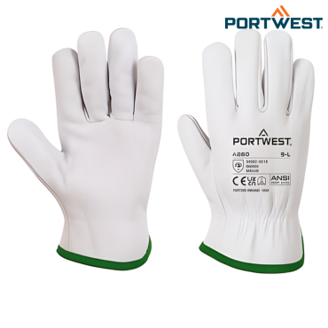 PORTWEST Leather Driver 115 Goat Grain Glove 