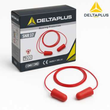 سدادات أذن Delta Plus بخيط - 200 زوج رغوة بولي يوريثان