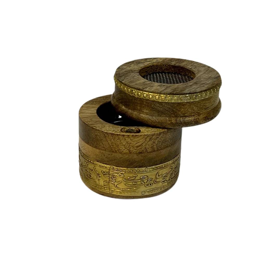 مبخرة نحاس بصدف منحني صغير 