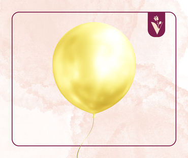 Regular balloons with one piece - Yellow