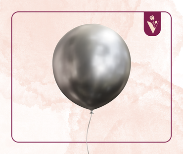 Regular balloons with one piece - Grey