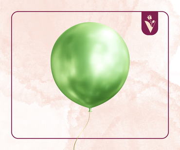 Regular balloons with one piece - Green