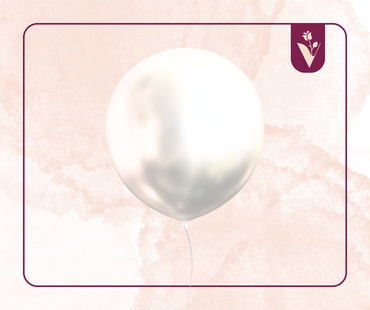 Regular balloons with one piece - White