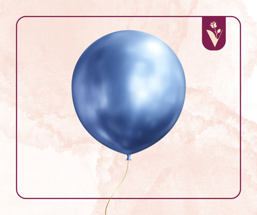 Regular balloons with one piece - Blue