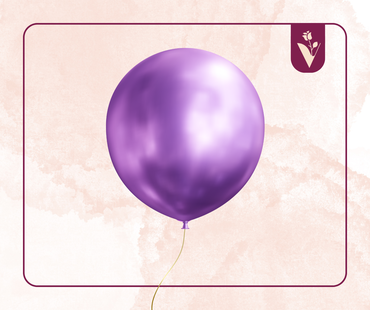 Regular balloons with one piece - Purple