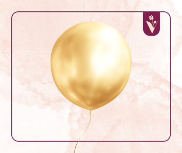 Regular balloons with one piece - Gold