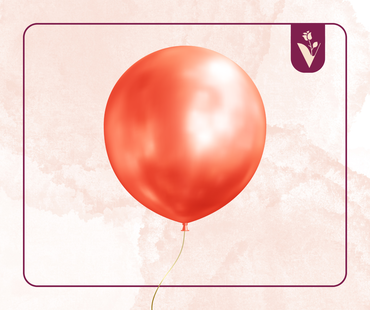 Regular balloons with one piece - Red