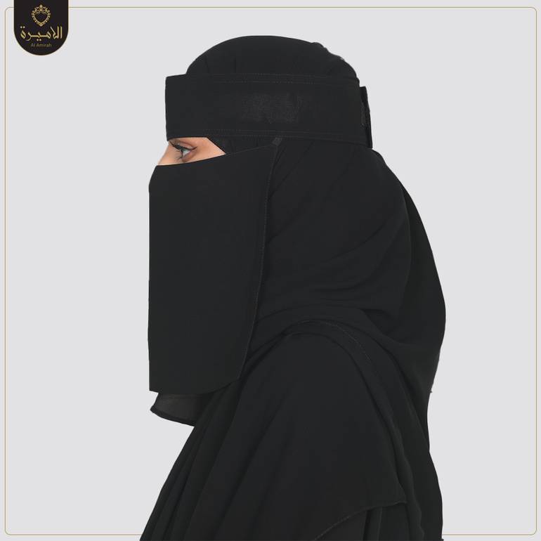 نقاب وسط مطاط واحد بحشوة , لاصق