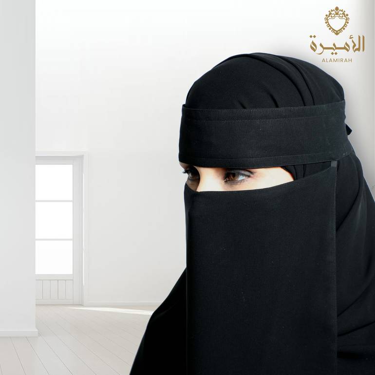 نقاب قصير  عادي ربط