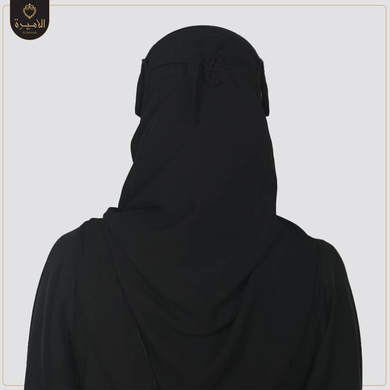 نقاب اسلامي وسط برباط نحيف وسط مطاط واحد بحشوة 