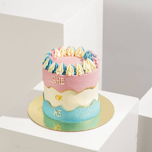 Gender Reveal Celebration Cake