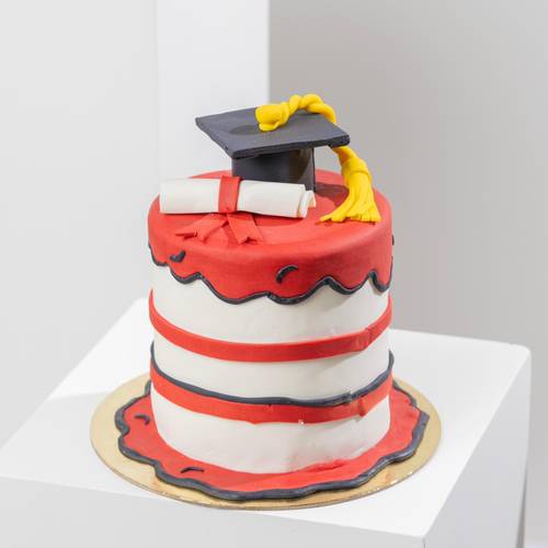Happy Graduation Fondant Cake