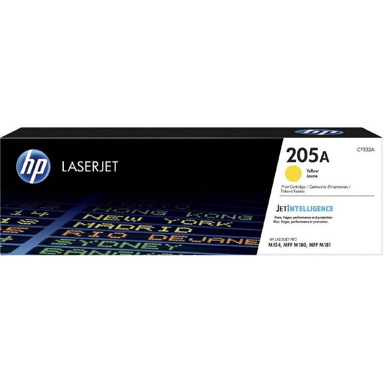خرطوشة HP 205A لطابعات LaserJet مسحوق حبر أصفر أصلية [ CF531A ]
