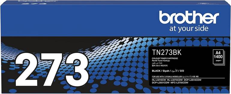 خرطوشة حبر عالية الانتاجية قياسية بلون الأسود من بروذر موديل TN-273BK