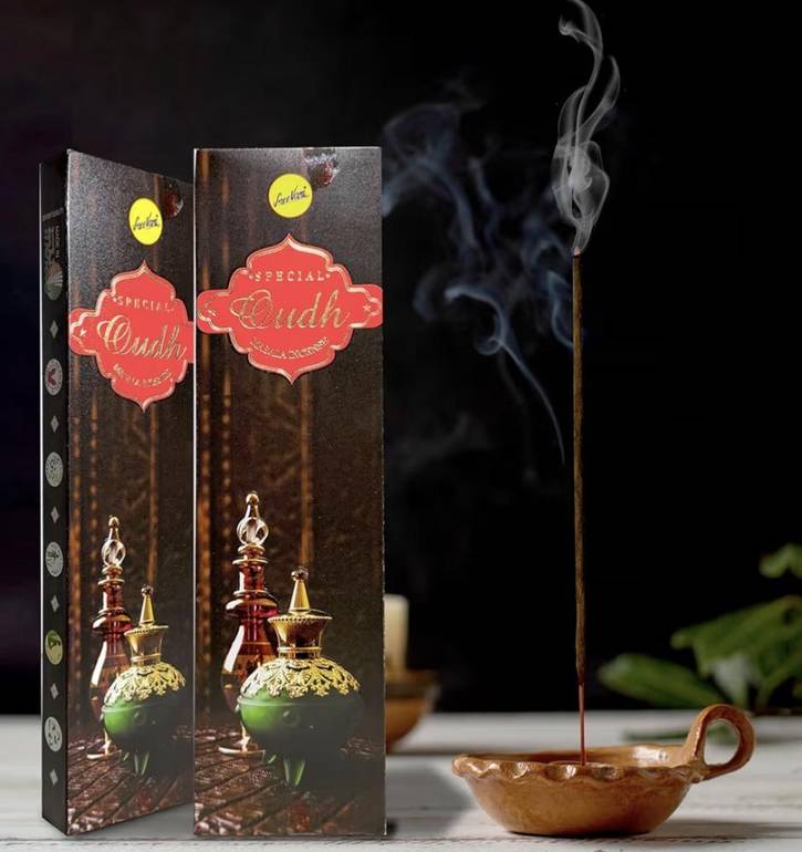 أعواد بخور ند ماسالا بالعود الكمبودي الهندي من اسال، 23 سم، 50 جرام- Indian Cambodian Oud Bakhoor Masala Incense Sticks 23cm 50 Gra-